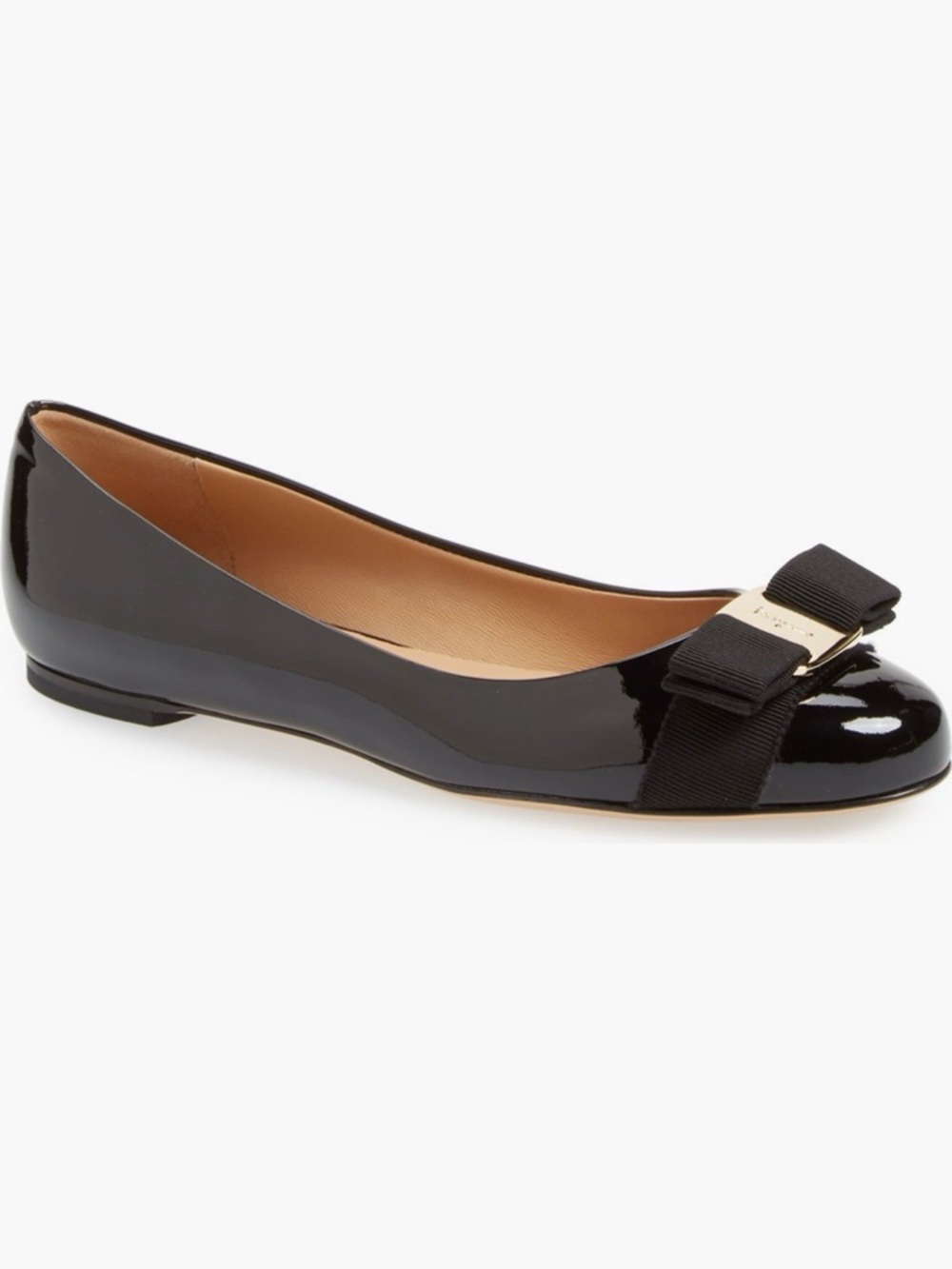 Ferragamo Varina Leather Flat